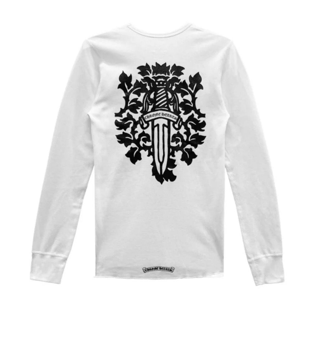 CHROME HEARTS WAFFLE THERMAL LS WHITE