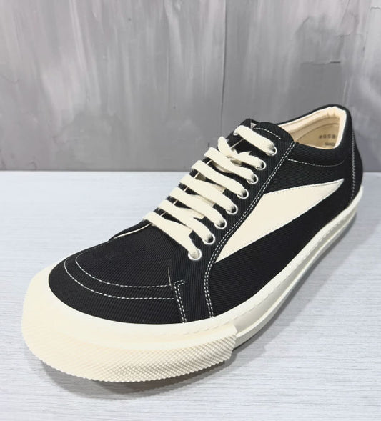 Rick Owens DRKSHDW Denim Vintage Low Sneaker Black milk