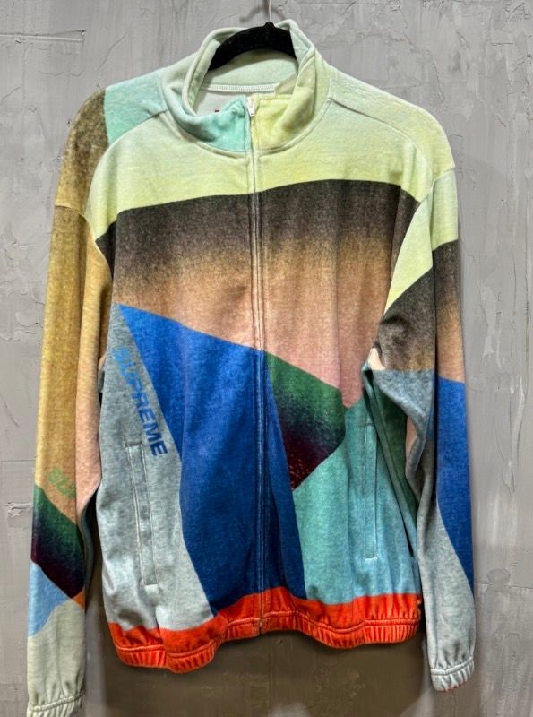 Supreme Geo Velour Track Jacket Multicolor