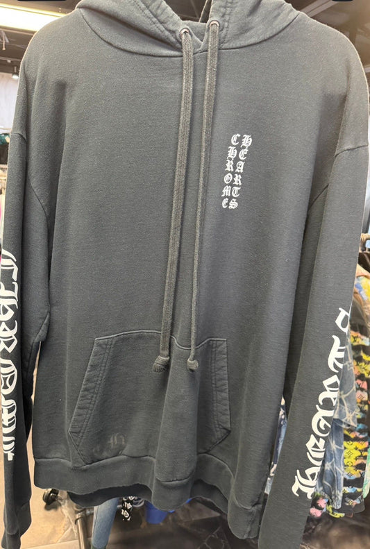 Chrome Hearts 1988 Vertical Logo Hoodie - Used/Worn