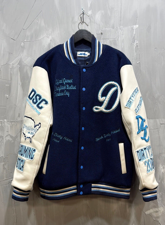 DIRTYSTICK BOMBER JACKET BLUE