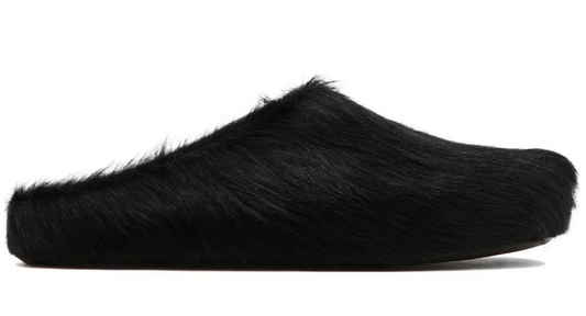 Long-hair Calfskin Fussbett Sabot