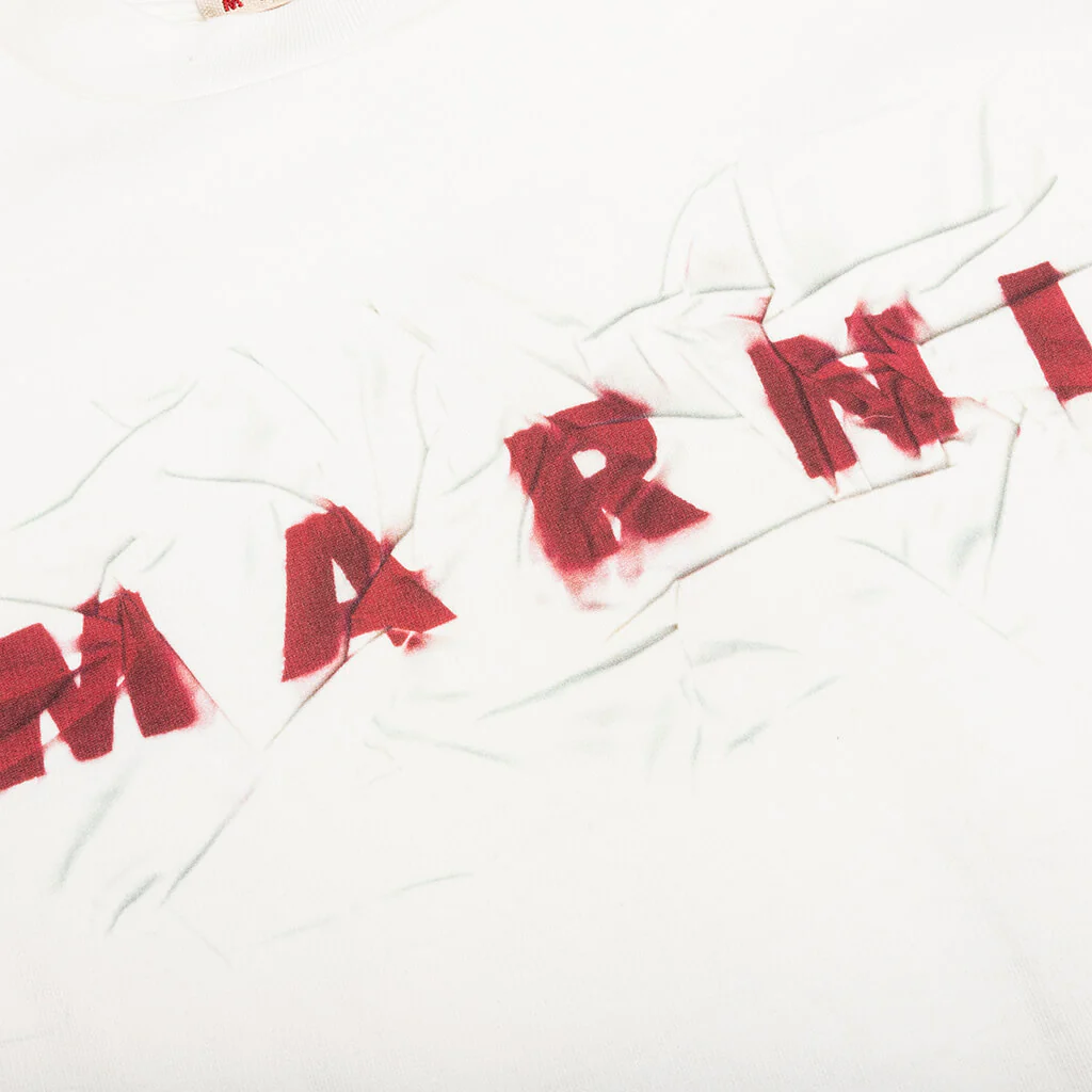 MARNI WRINKLED LOGO SWEATSHIRT
