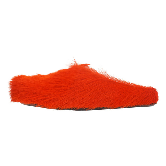 Long-hair Calfskin Fussbett Sabot