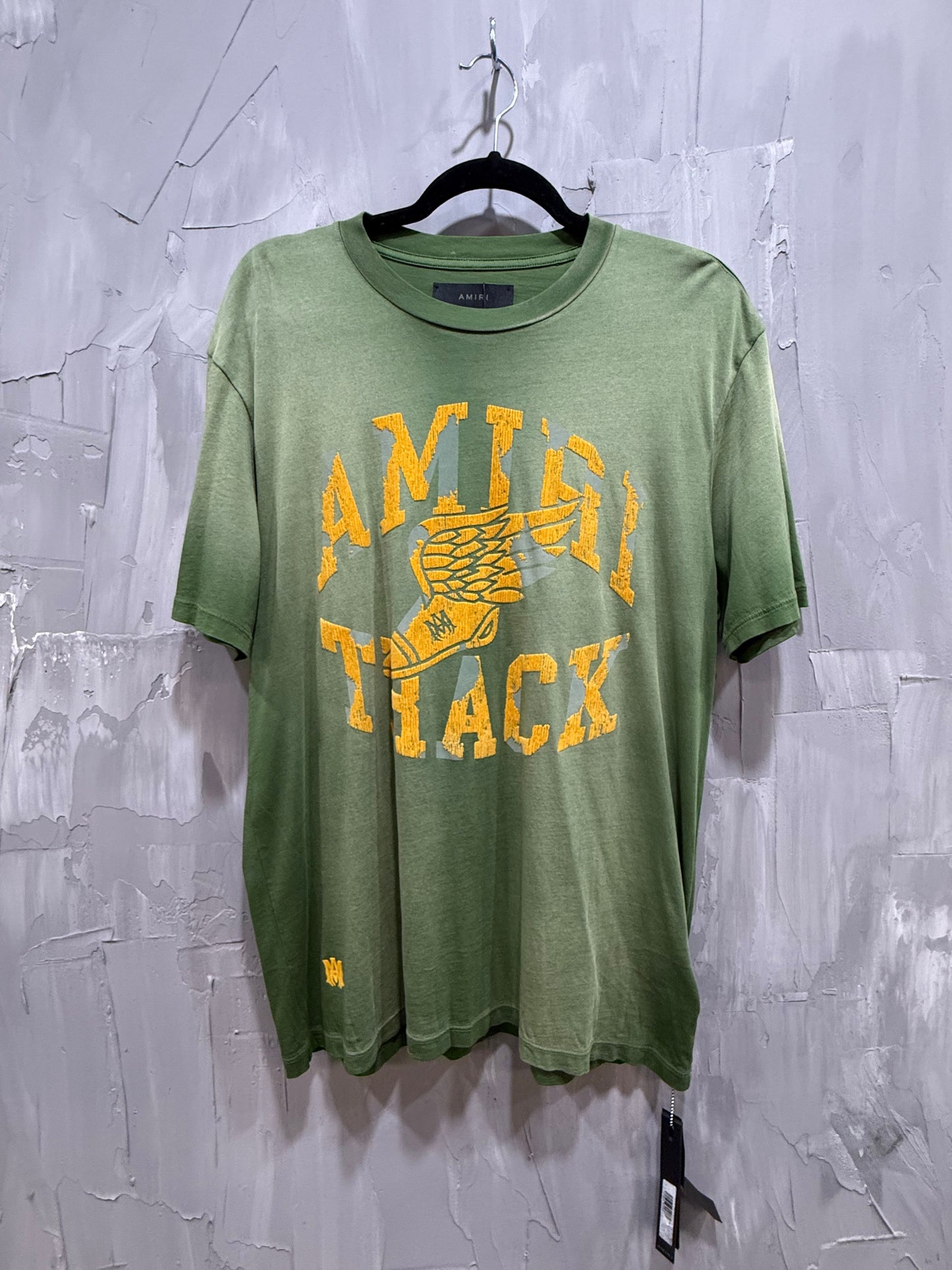 AMIRI TRACK TEE GREEN YELLOW