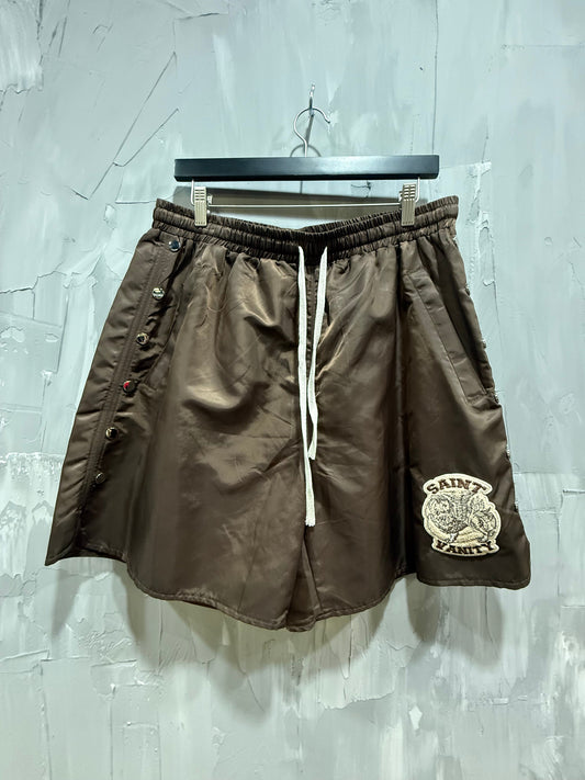 SAINT VANITY NYLON SHORT BROWN