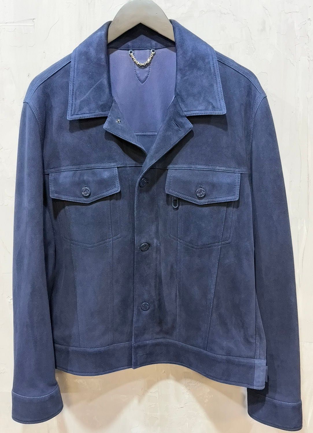 Louis Vuitton Suede Navy Jacket