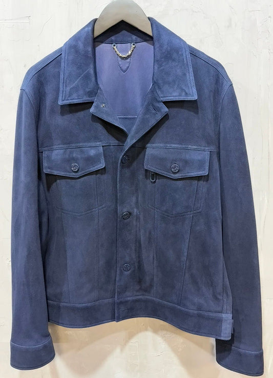 Louis Vuitton Suede Navy Jacket
