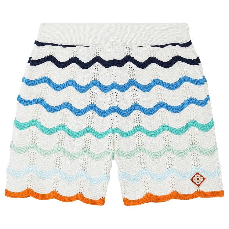 Casablanca gradient wave texture shorts