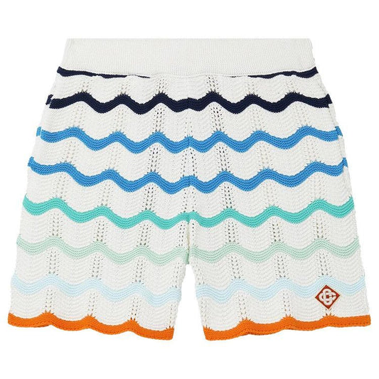 Casablanca gradient wave texture shorts