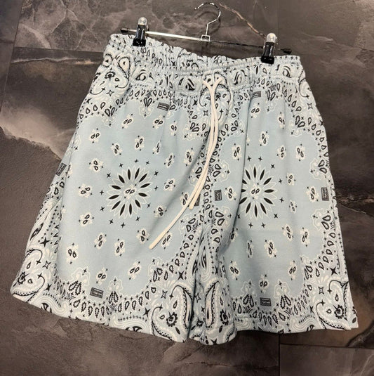 Bravest Studios Paisley Pistachio mesh shorts