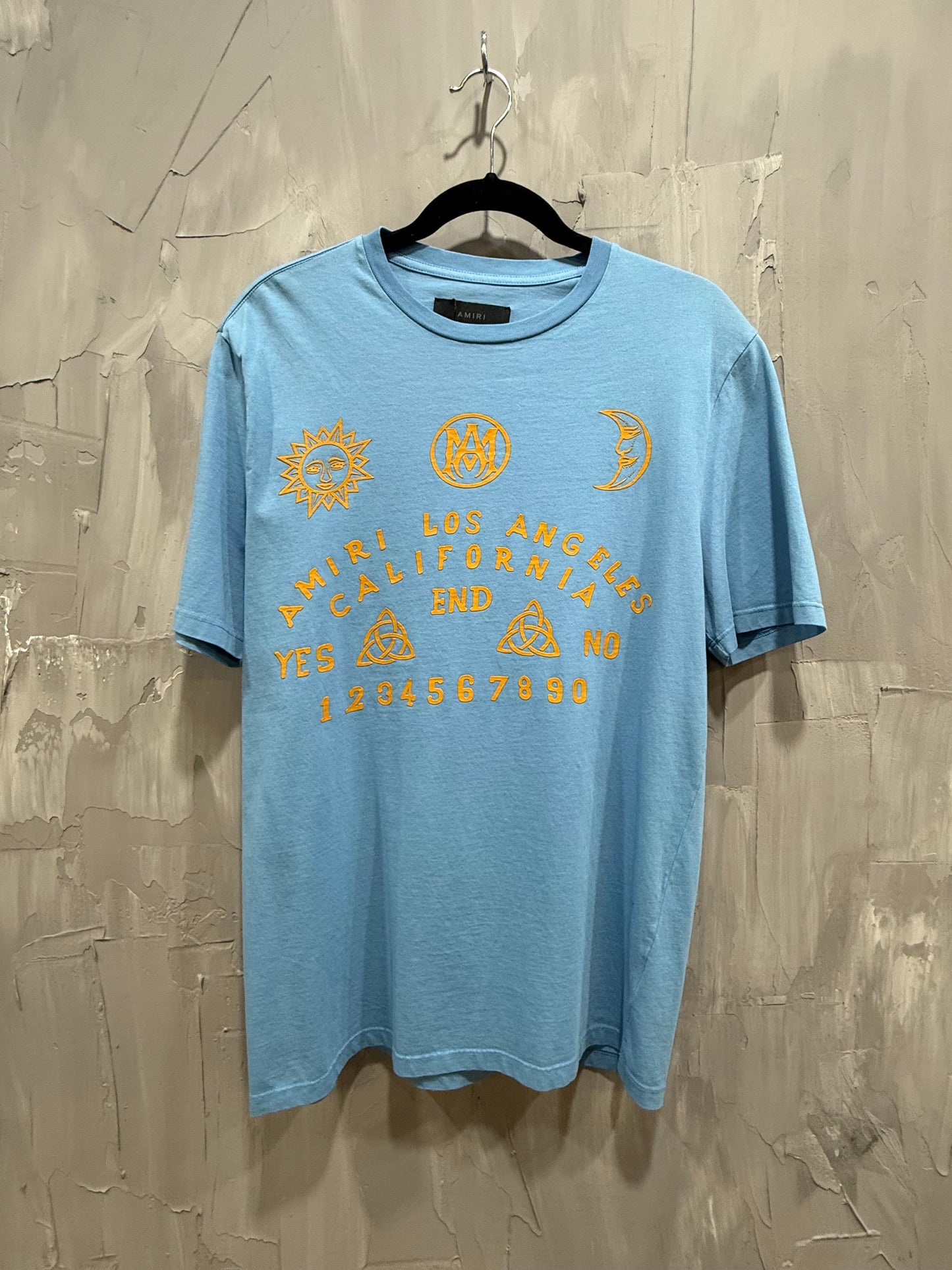 AMIRI OUIJA TEE BABY BLUE