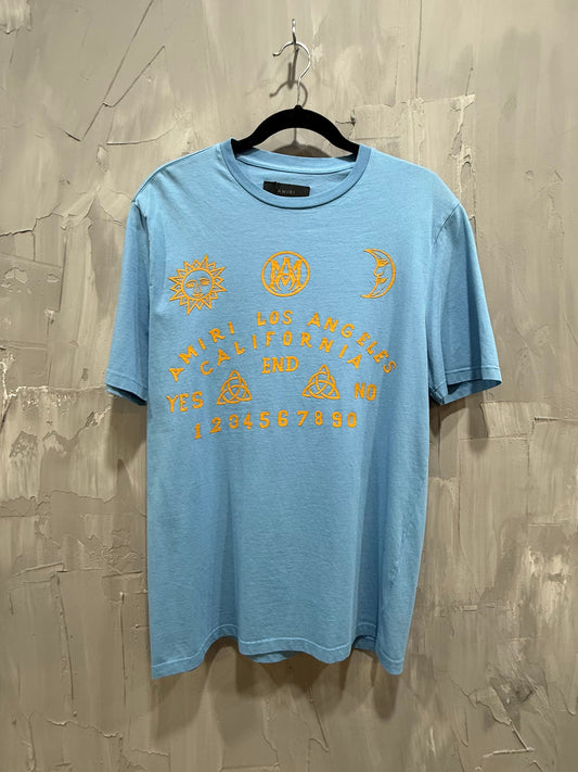 AMIRI OUIJA TEE BABY BLUE