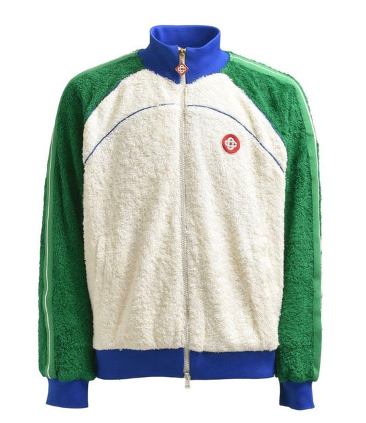 Casa Blanca Summer Towelling Track Jacket Gardenia