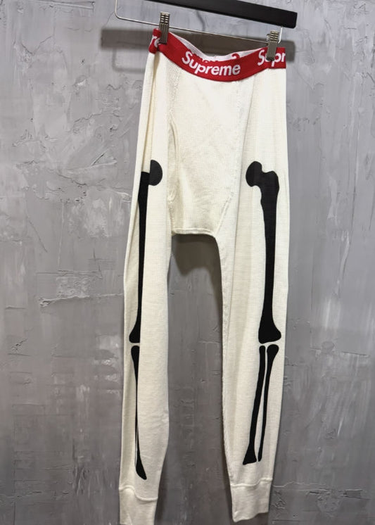 Supreme x Hanes Skeleton Thermal Pant (Off-White)