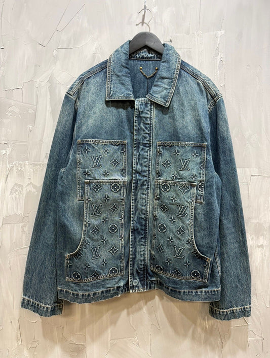 Louis Vuitton Monogram Carpenter Denim Jacket - Like New