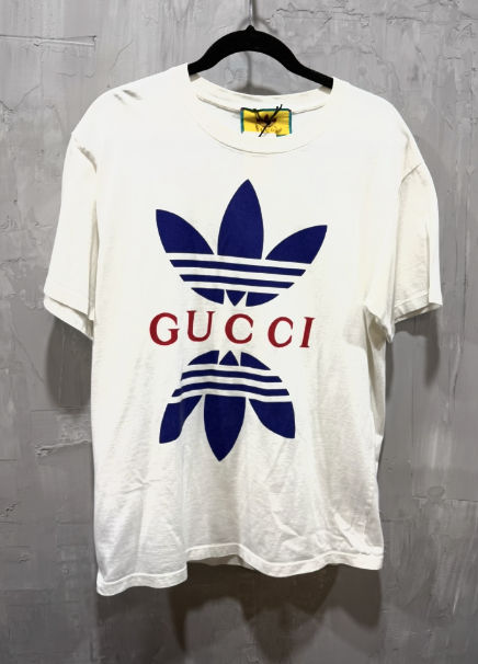 adidas x Gucci Trefoil Logo Cotton T-Shirt - Used/Worn