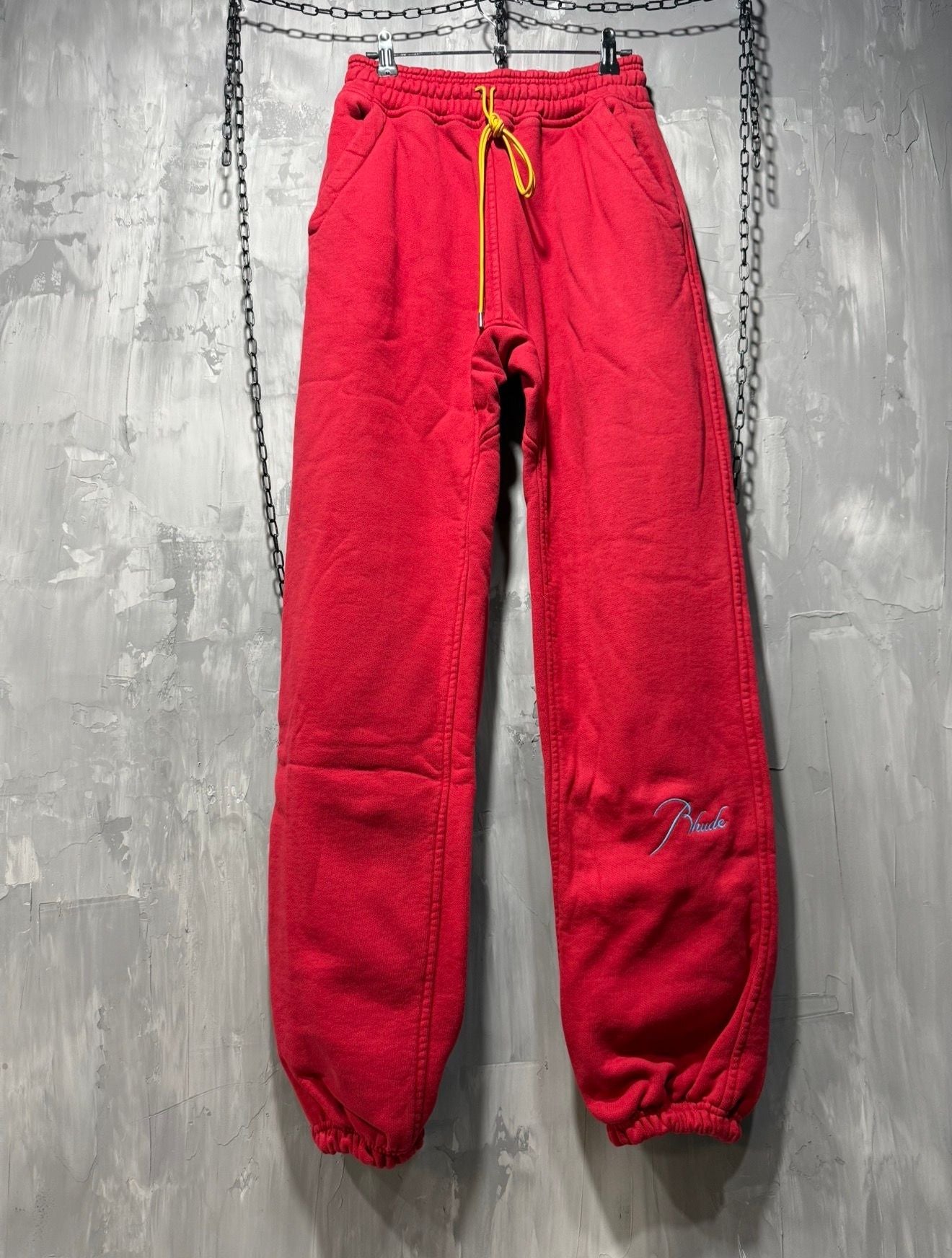 RHUDE Riviera Red Cuffed Sweatpant