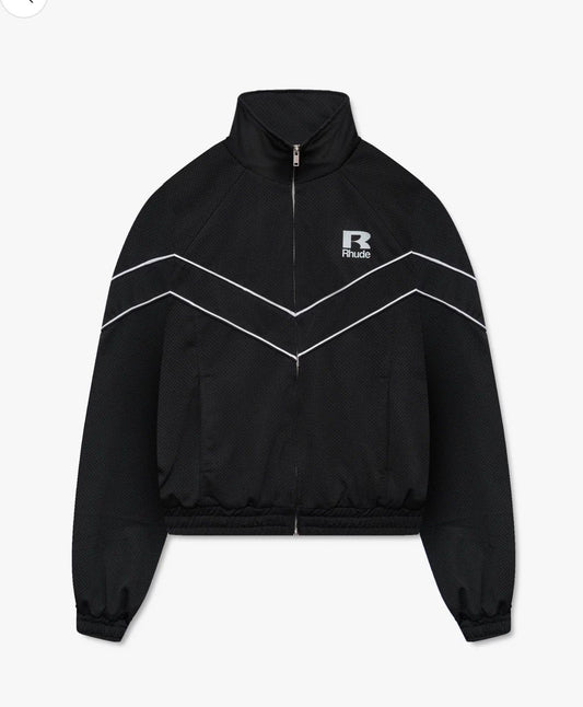RHUDE MESH PIPING RAGLAN TRACK JACKET