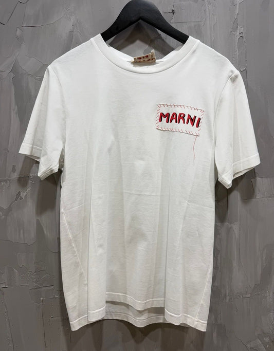 MARNI WHITE POCKET TEE