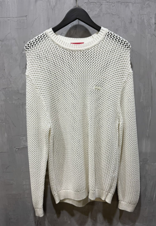 Supreme Crochet Crewneck (White)