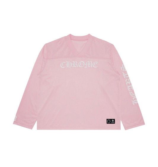 CHROME HEARTS MESH JERSEY LS PINK