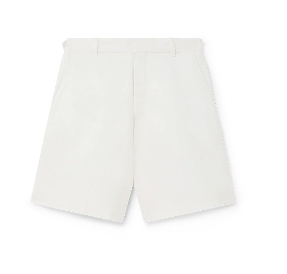 Casa Blanca Linen Pleat Shorts White