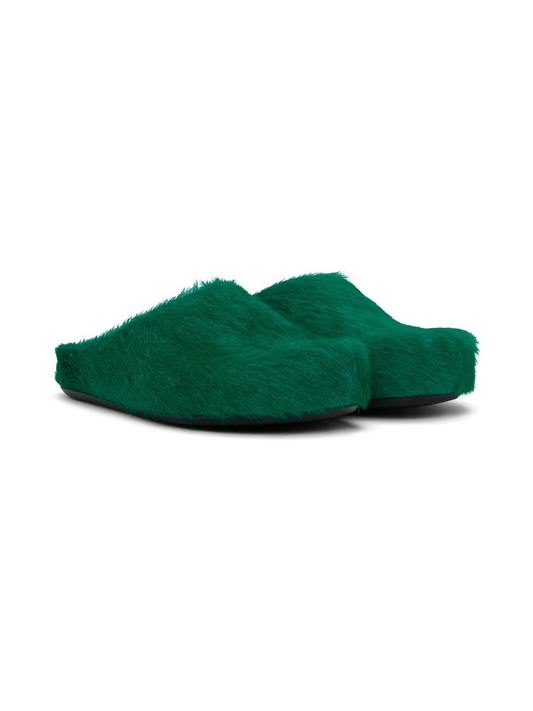 Long-hair Calfskin Fussbett Sabot