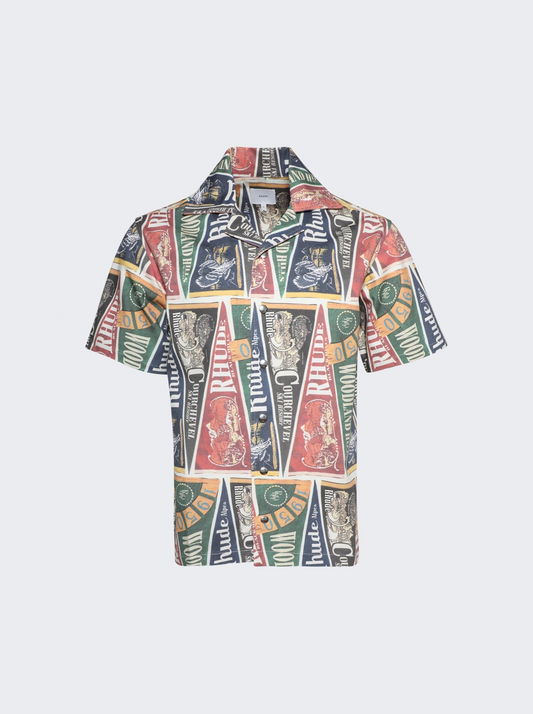 Rhude Collegiate Flag Shirt