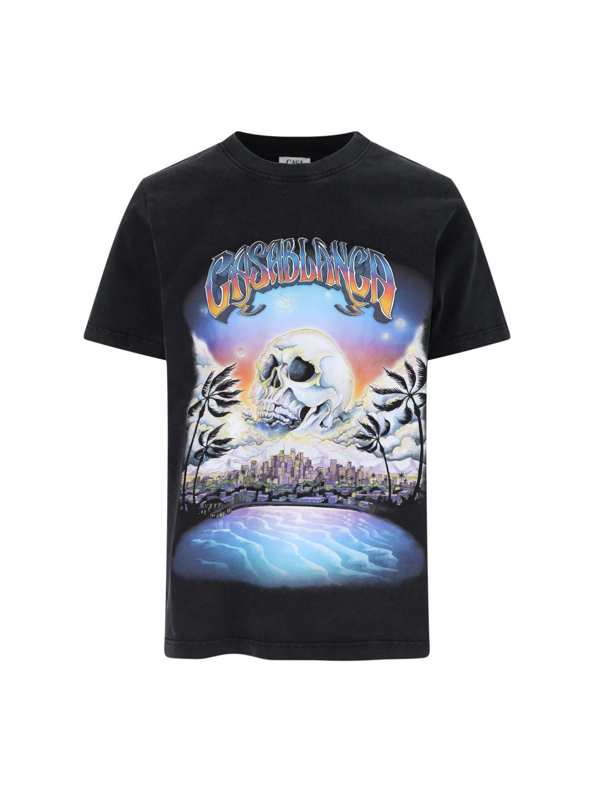 Casablanca skull Graphic Printed Crewneck T-Shirt