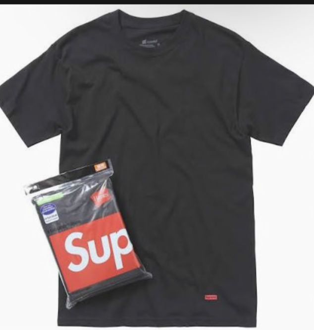 Supreme hanes Shirt black