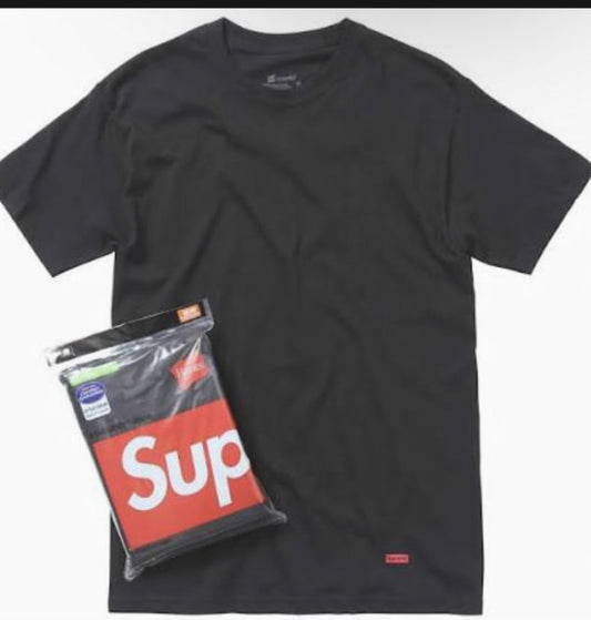 Supreme hanes Shirt black