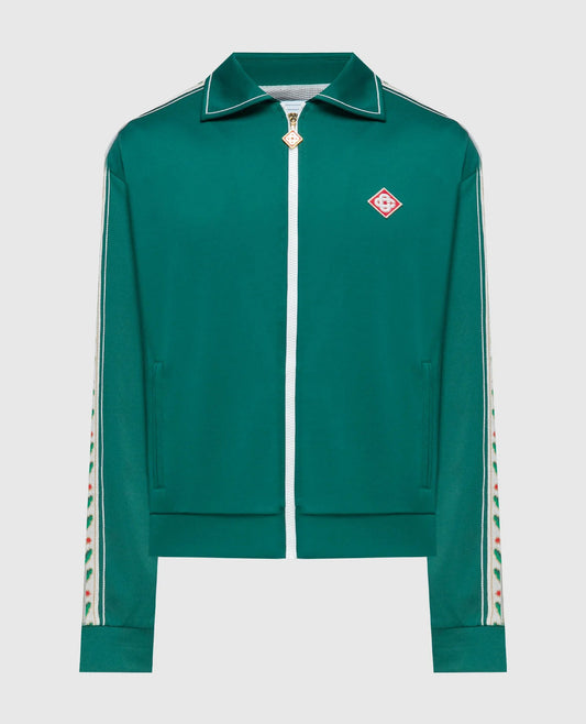 Casablanca Laurel track jacket green cream