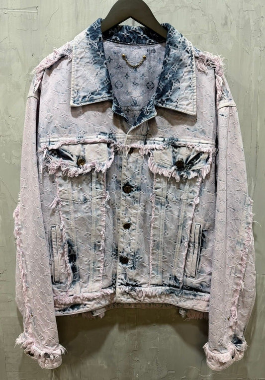 Fringed Monogram Boyhood Denim Jacket