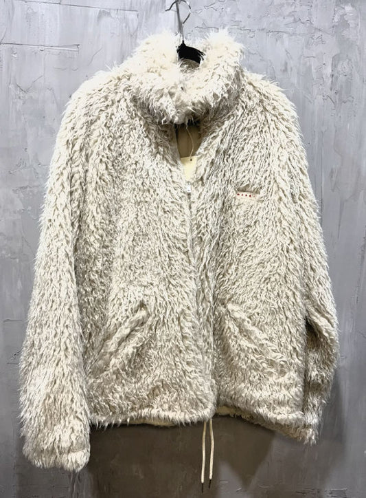 Marni pile shaggy faux fur glass