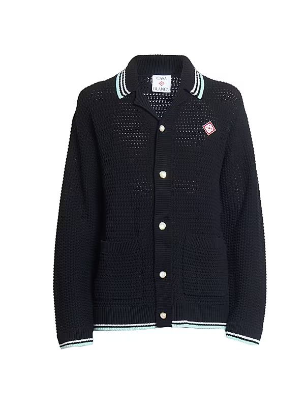 Casablanca crochet long sleeve shirt