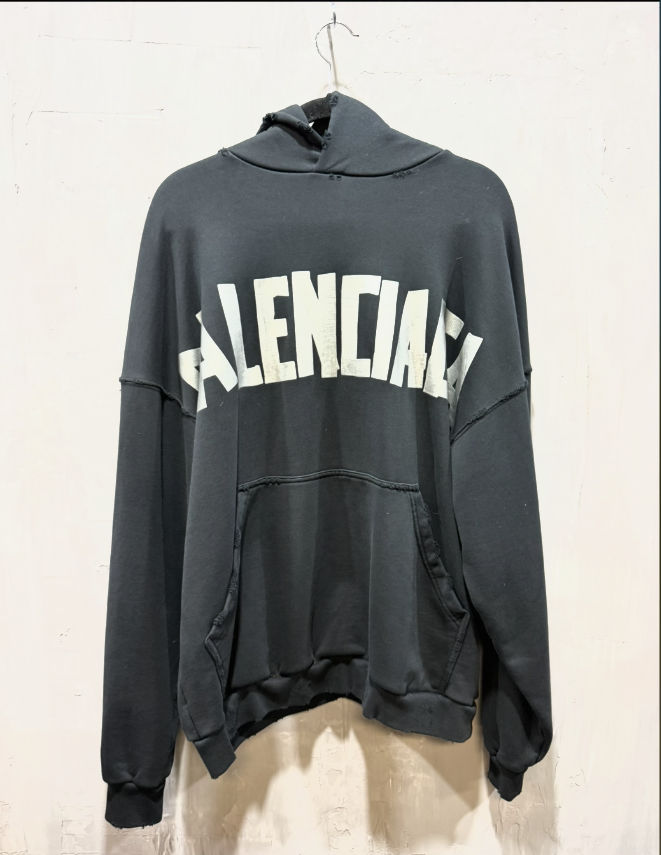 Balenciaga Masking Tape Oversized Hoodie