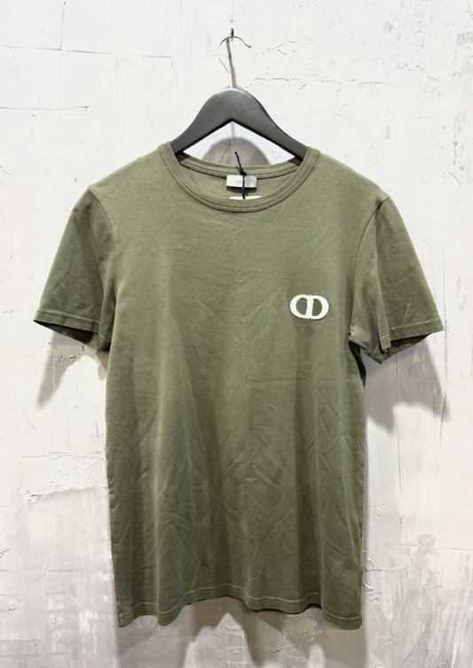 Dior CD Icon Cotton T-Shirt Olive Green - Used/Worn