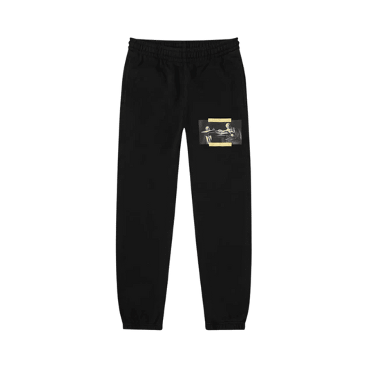 Off-White Caravaggio-Print Track Pants 'Black Yellow'