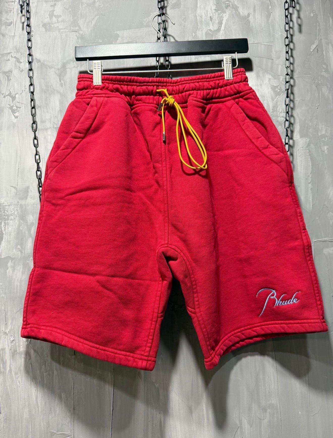 RHUDE Riviera Red Classique Sweatshort