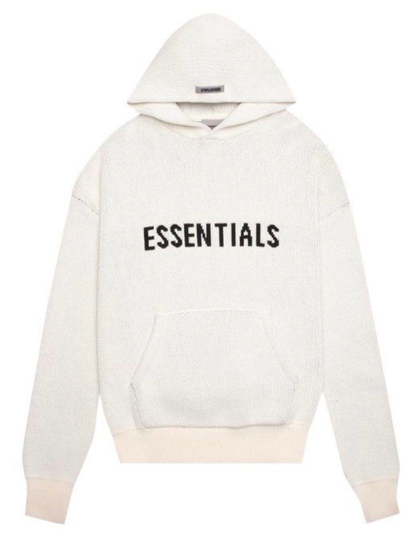 Fear of God Essentials Knit Hoodie Cream