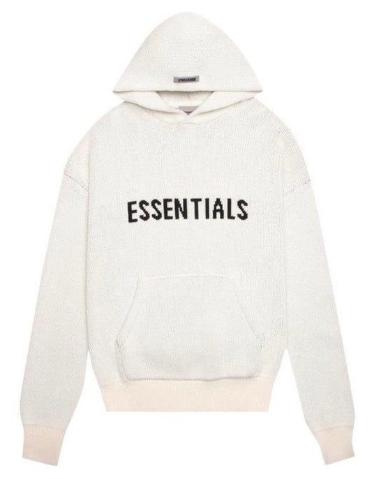 Fear of God Essentials Knit Hoodie Cream