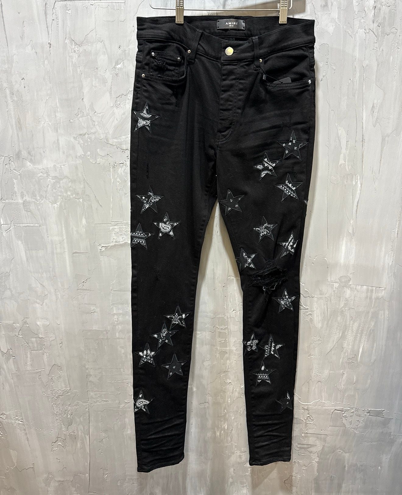 bandana star jean black