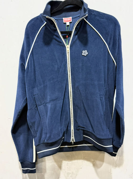 Kenzo velvet track jacket navy