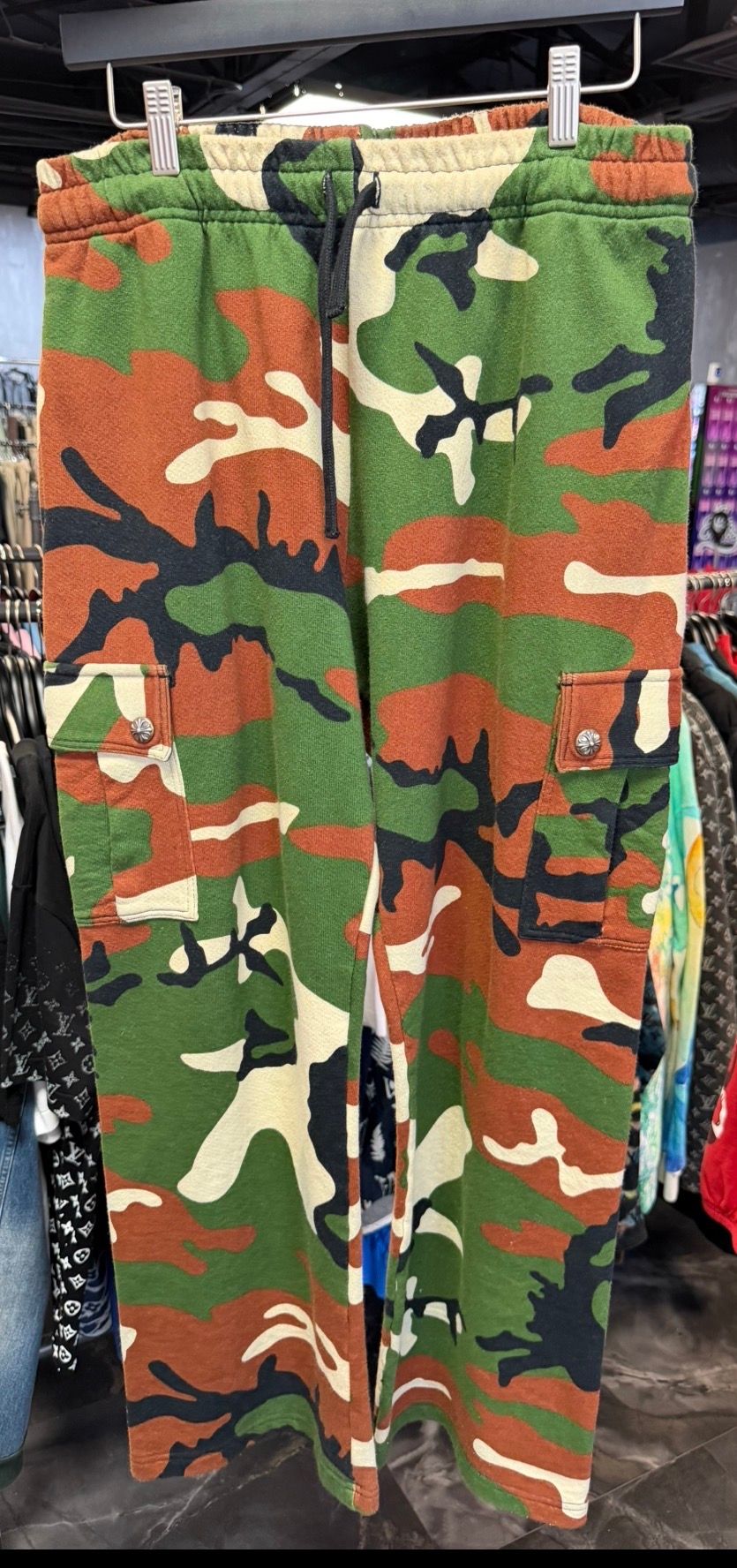 Chrome Hearts x Matty Boy camouflage cargo sweatpants. - Used/Worn