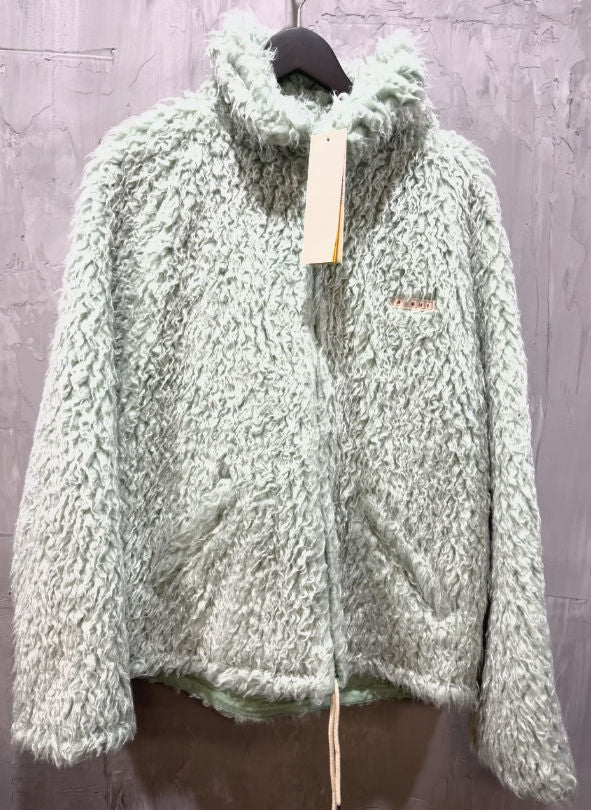 Marni pile shaggy faux fur linden
