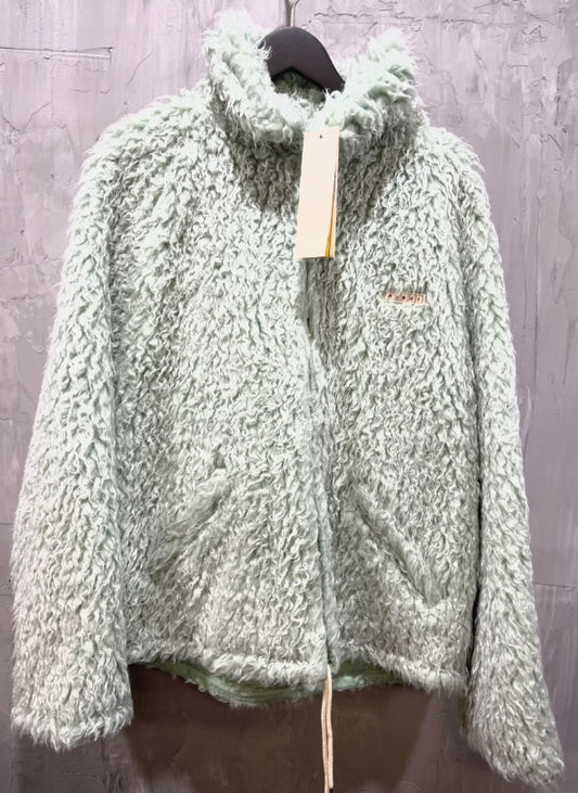 Marni pile shaggy faux fur linden