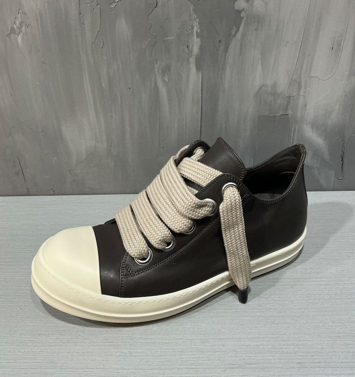 Rick Owens Jumbo Lace Low Drkdust Milk/Milk
