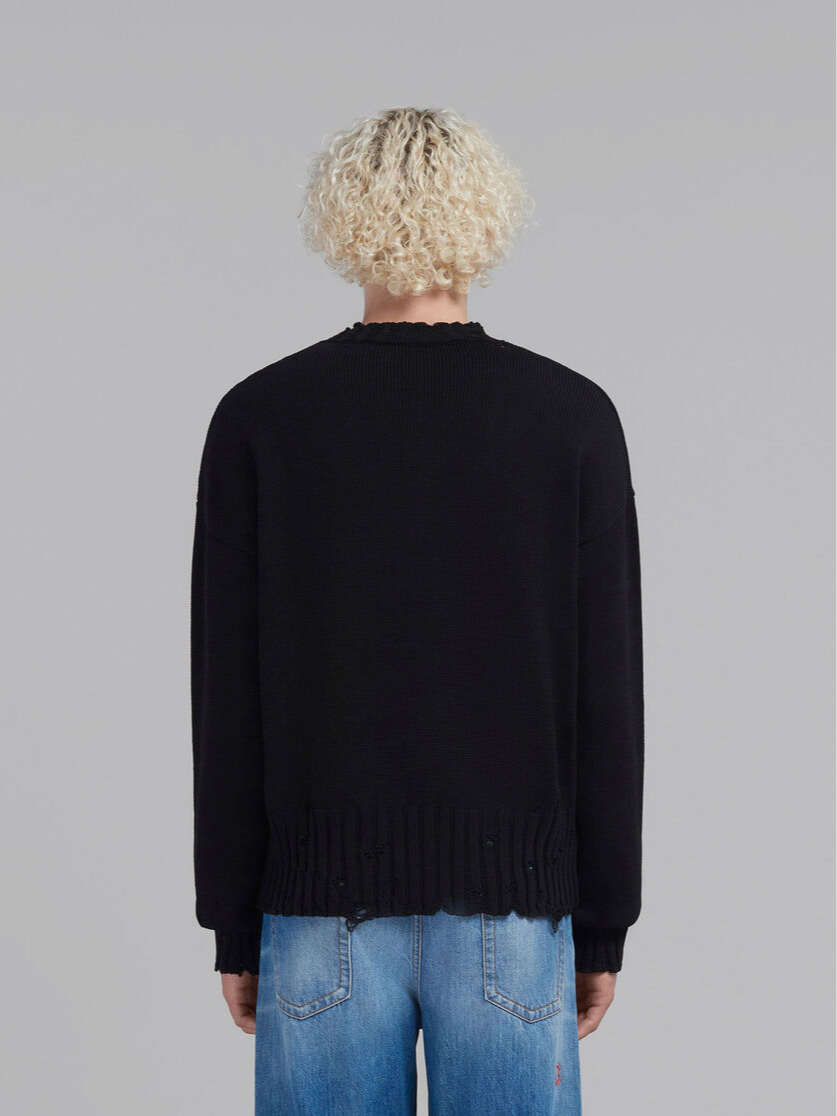 MARNI DISHEVELLED COTTON GAUGE 5 BLACK