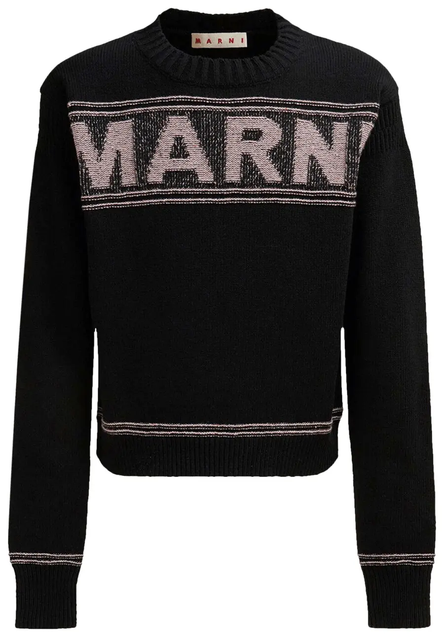MARNI FISHERMAN LOGO GAUGE 5 BLACK